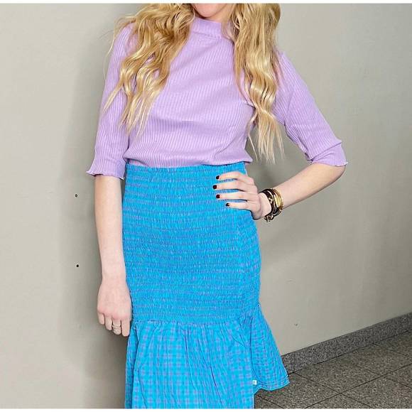 NEW REPOSE AMS l/s turtle neck in purple - Picture 2 of 3